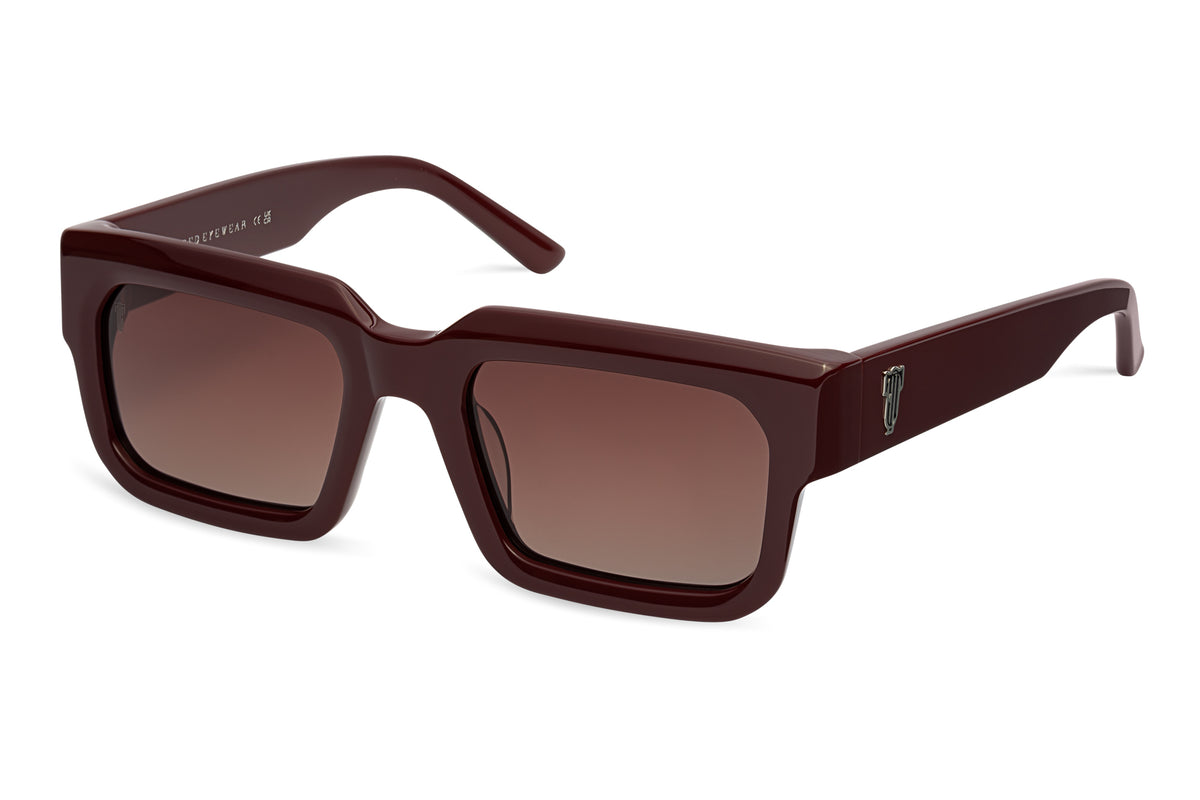HUSTLER — Burgundy / Brown